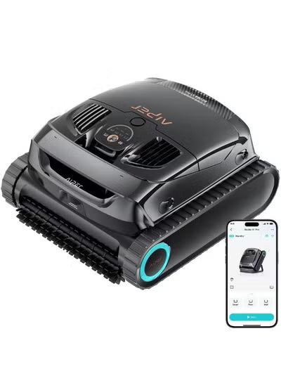 Aiper Scuba X1 Pro Adaptive Robotic Pool Cleaner – 6,600 GPH, FlexiPath Smart Navigation, MicroMesh Ultra-Fine Filtration, App Control, Gray